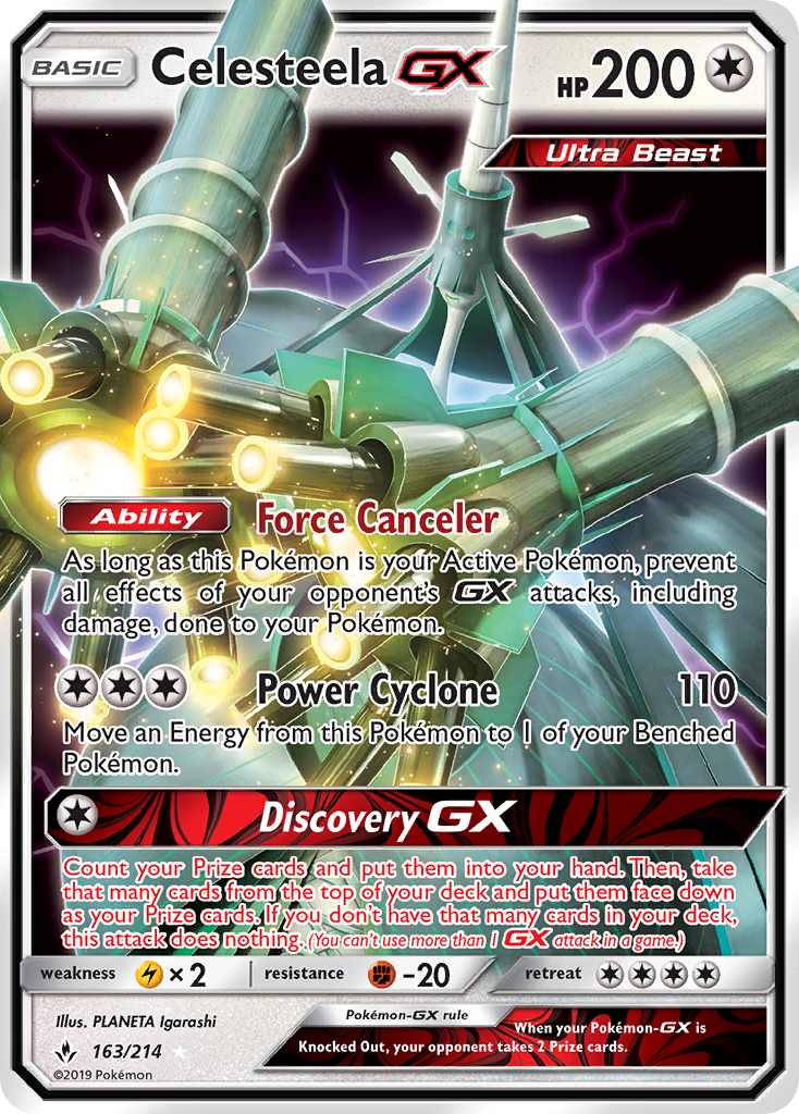 [PKM-R] Celesteela GX (163/214) [Sun & Moon: Unbroken Bonds]