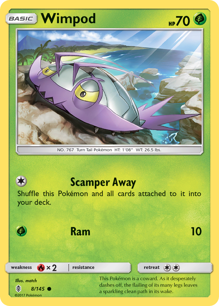 [PKM-C] Wimpod (8/145) [Sun & Moon: Guardians Rising]