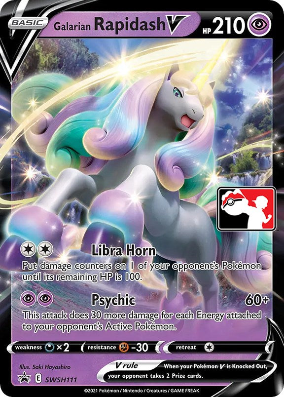 [PKM-R] Galarian Rapidash V (SWSH111) [Prize Pack Series One]