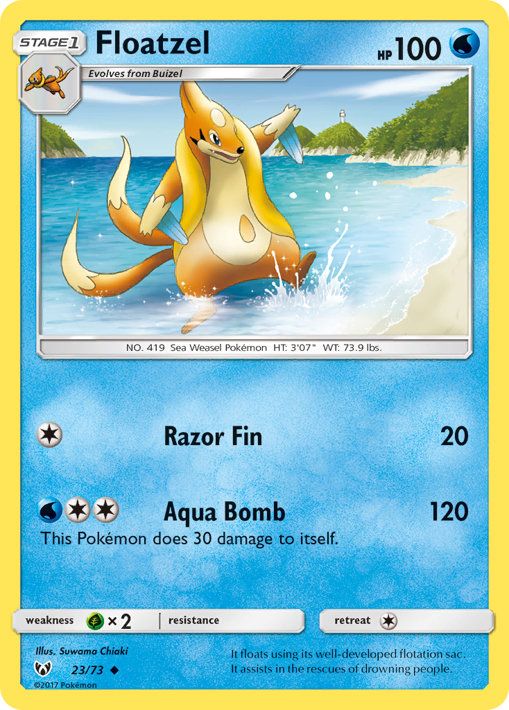 [PKM-C] Floatzel (23/73) [Sun & Moon: Shining Legends]