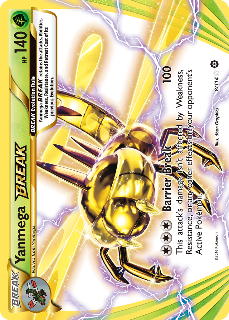 [PKM-R] Yanmega BREAK (8/114) [XY: Steam Siege]