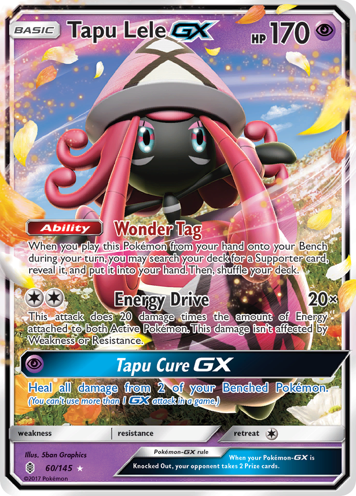 [PKM-R] Tapu Lele GX (60/145) [Sun & Moon: Guardians Rising]