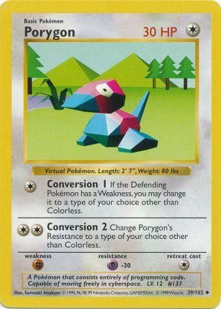 [PKM-C] Porygon (39/102) [Base Set Shadowless Unlimited]