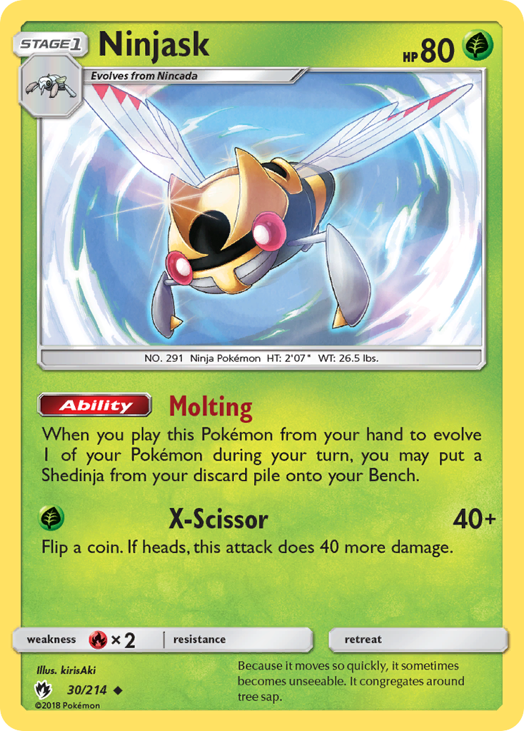 [PKM-C] Ninjask (30/214) [Sun & Moon: Lost Thunder]