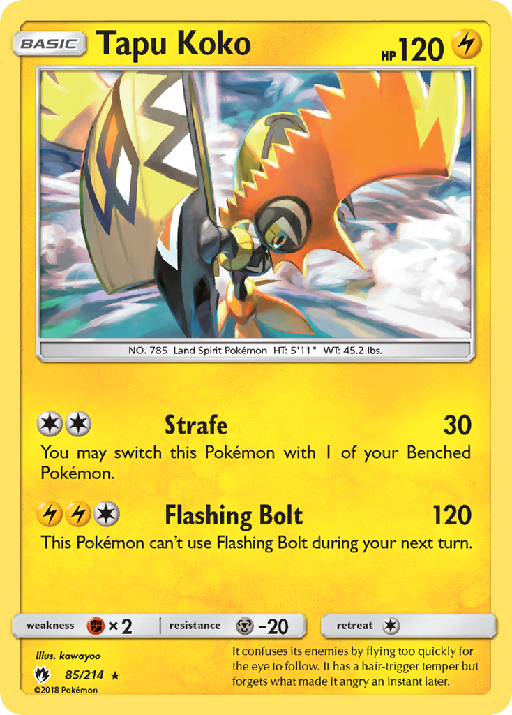 [PKM-R] Tapu Koko (85/214) [Sun & Moon: Lost Thunder]