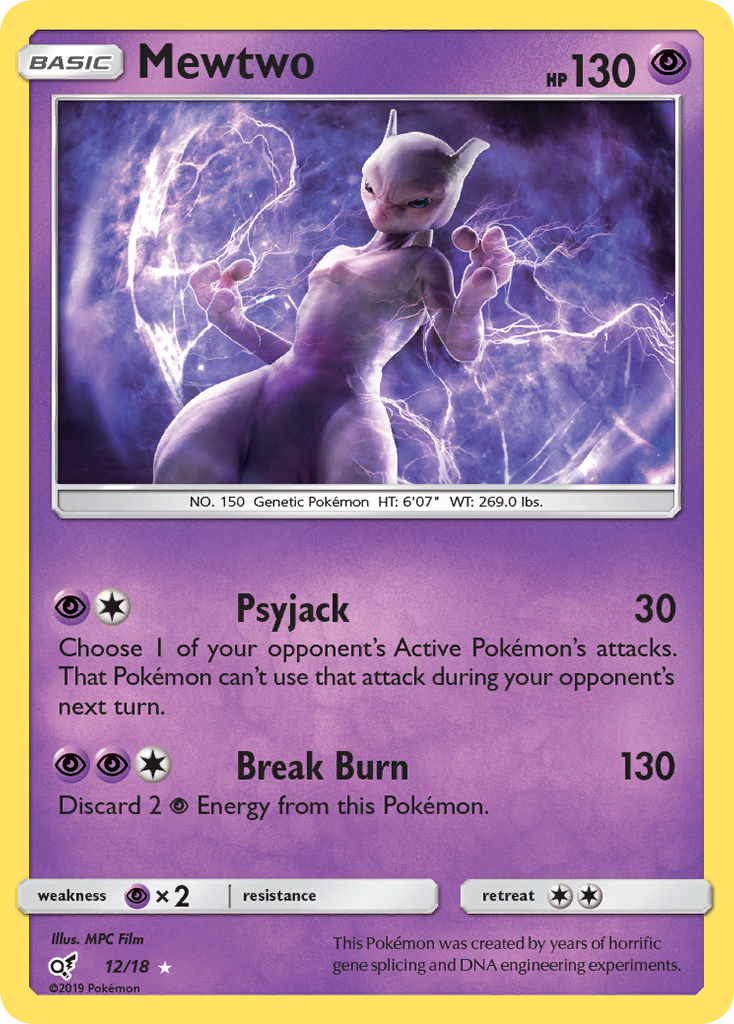 [PKM-R] Mewtwo (12/18) [Sun & Moon: Detective Pikachu]