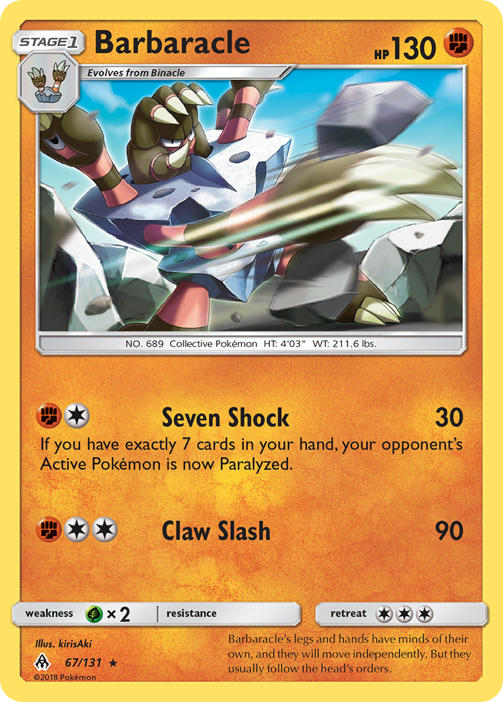 [PKM-R] Barbaracle (67/131) [Sun & Moon: Forbidden Light]