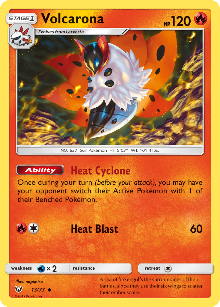 [PKM-C] Volcarona (13/73) [Sun & Moon: Shining Legends]