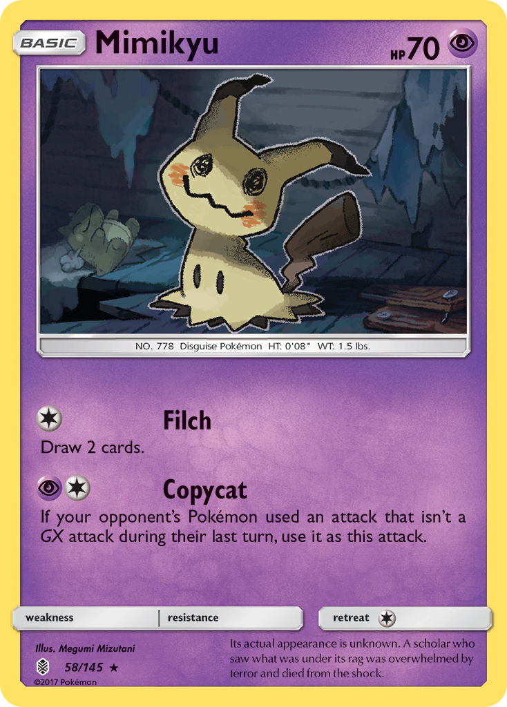 [PKM-R] Mimikyu (58/145) [Sun & Moon: Guardians Rising]