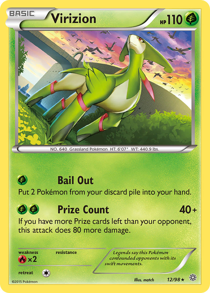 [PKM-R] Virizion (12/98) [XY: Ancient Origins]