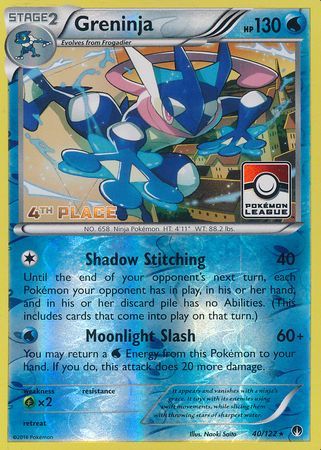 [PKM-R] Greninja (40/122) (League Promo 4th Place) [XY: BREAKpoint]