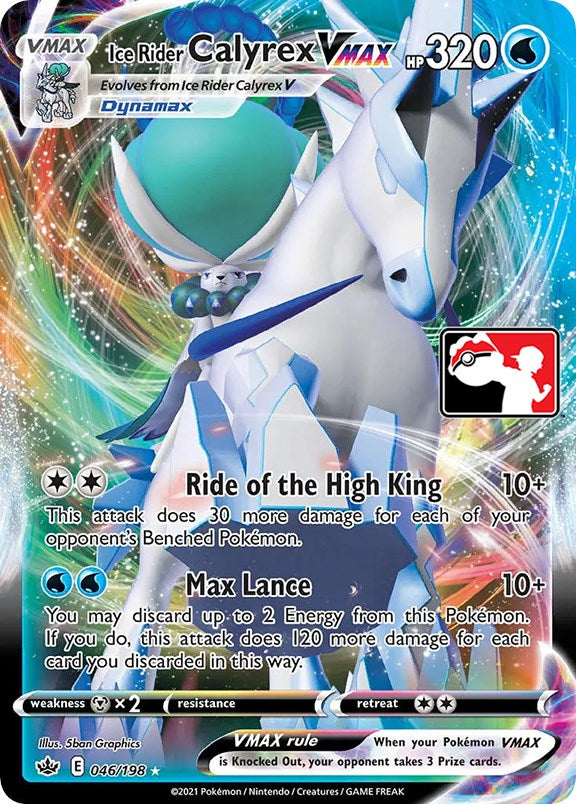 [PKM-R] Ice Rider Calyrex VMAX (046/198) [Prize Pack Series One]