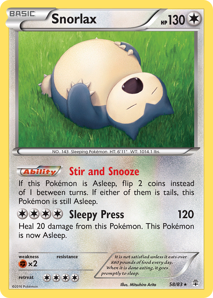 [PKM-R] Snorlax (58/83) [XY: Generations]