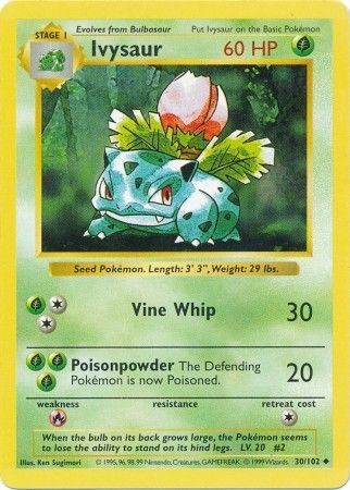 [PKM-C] Ivysaur (30/102) [Base Set Shadowless Unlimited]