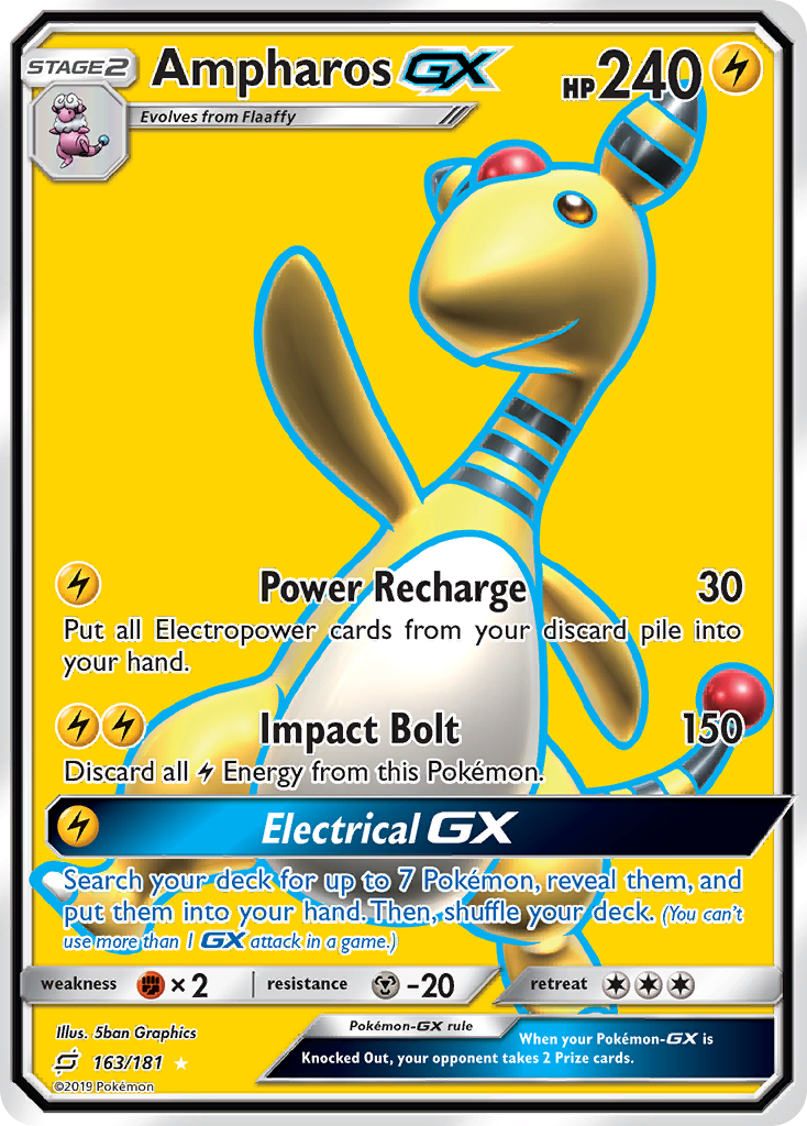 [PKM-R] Ampharos GX (163/181) [Sun & Moon: Team Up]