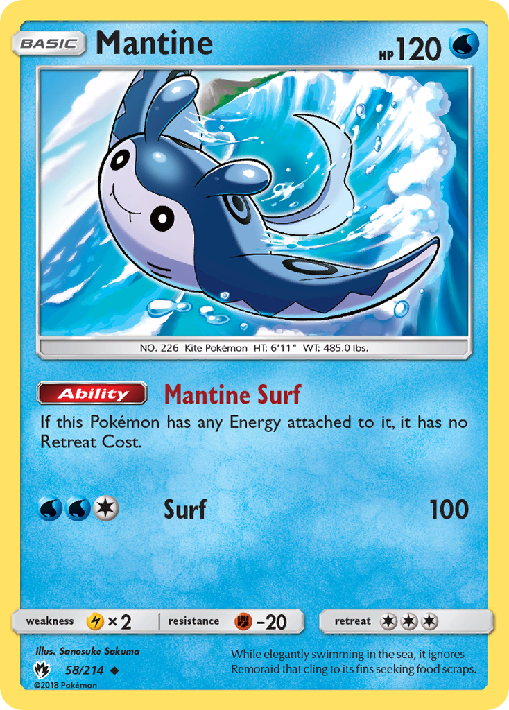 [PKM-C] Mantine (58/214) [Sun & Moon: Lost Thunder]