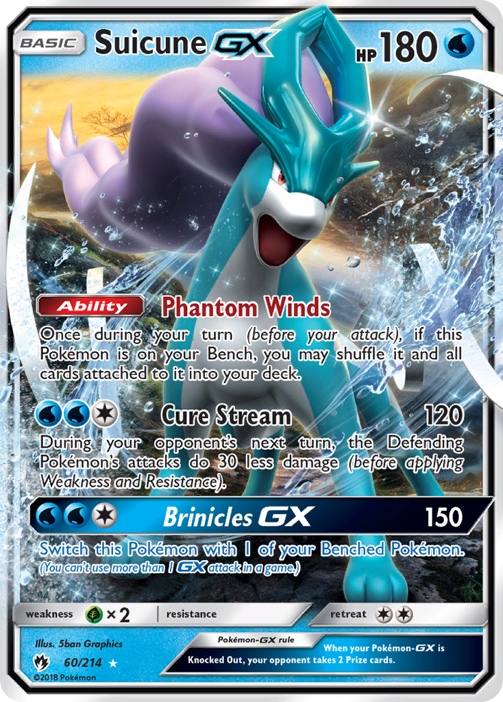 [PKM-R] Suicune GX (60/214) [Sun & Moon: Lost Thunder]