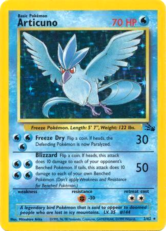 [PKM-R] Articuno (2/62) [Fossil Unlimited]