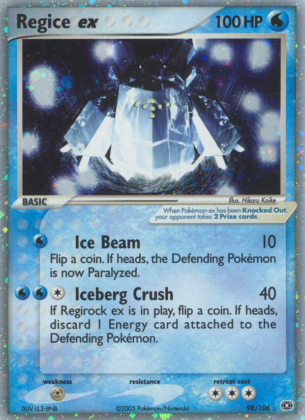 [PKM-R] Regice ex (98/106) [EX: Emerald]