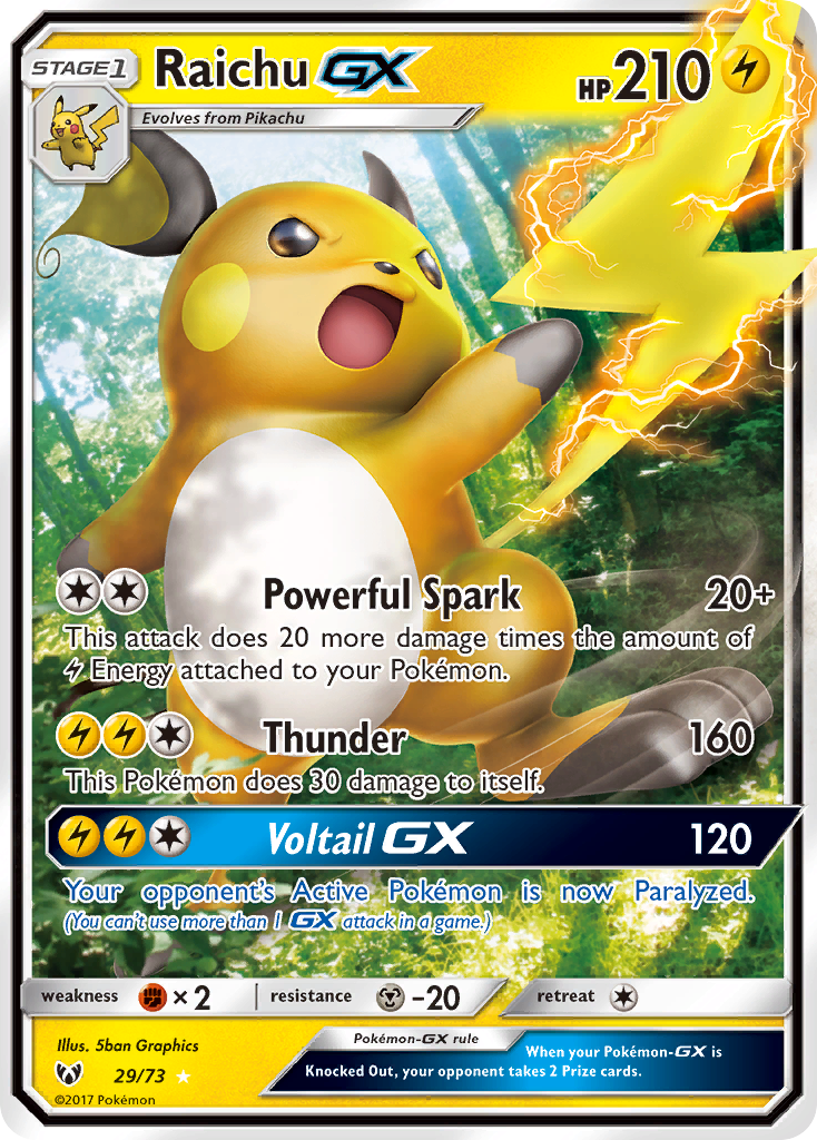 [PKM-R] Raichu GX (29/73) [Sun & Moon: Shining Legends]