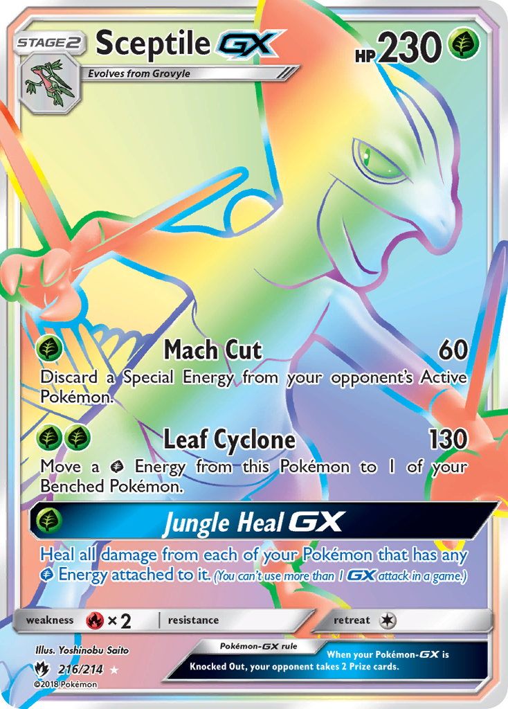 [PKM-R] Sceptile GX (216/214) [Sun & Moon: Lost Thunder]