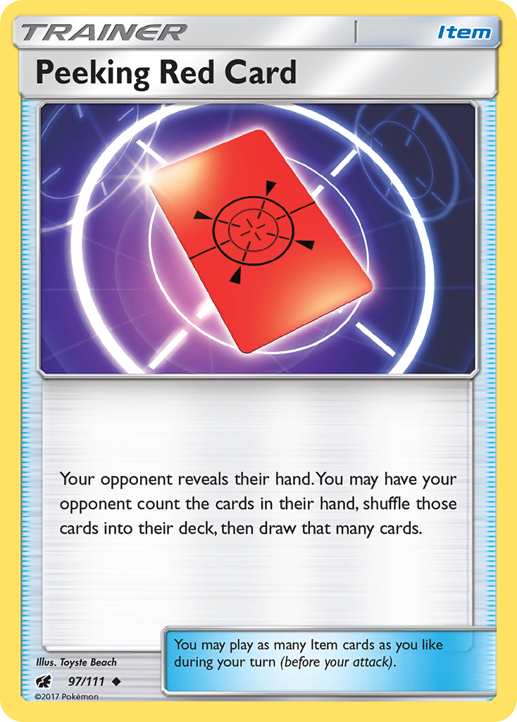 [TR] Peeking Red Card (97/111) [Sun & Moon: Crimson Invasion]