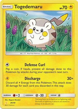 [PKM-R] Togedemaru (26/30) [Sun & Moon: Trainer Kit - Alolan Raichu]