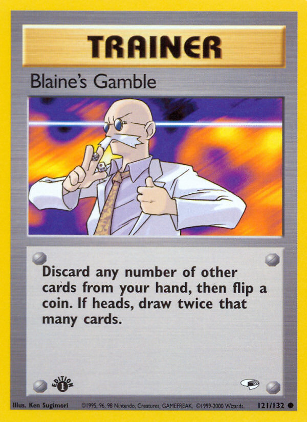 <PC> Blaine's Gamble (121/132) [Gym Heroes 1st Edition]
