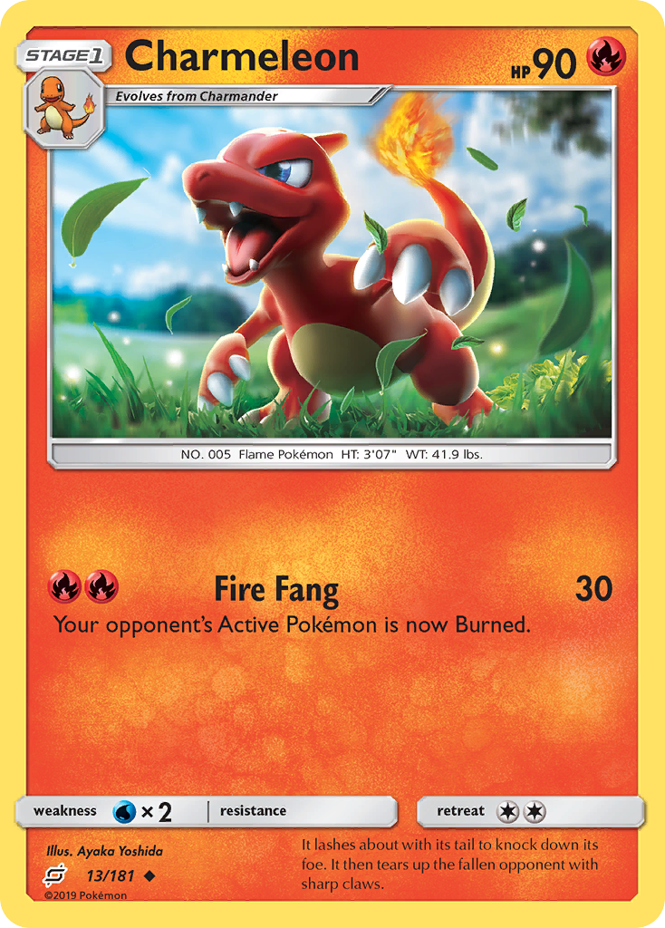 [PKM-C] Charmeleon (13/181) [Sun & Moon: Team Up]