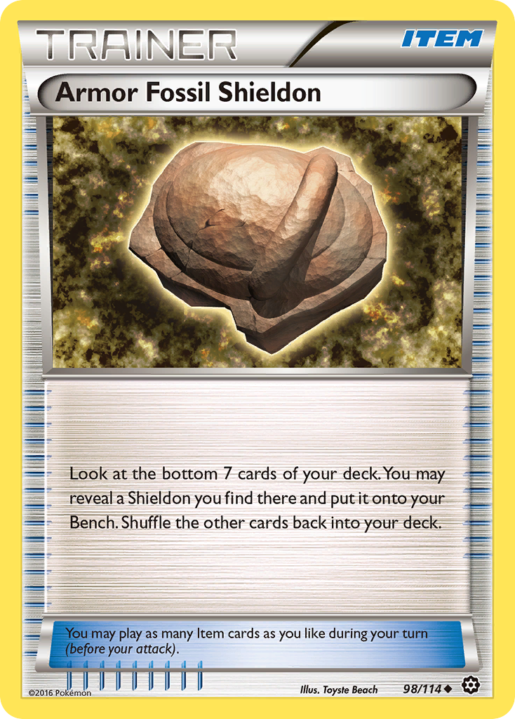 [TR] Armor Fossil Shieldon (98/114) [XY: Steam Siege]