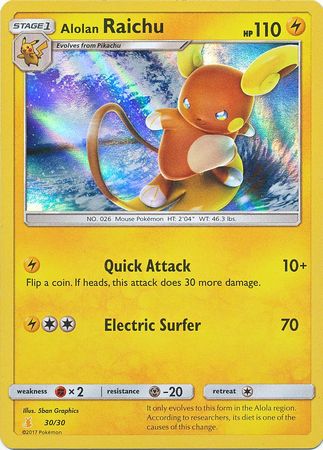 [PKM-R] Alolan Raichu (30/30) [Sun & Moon: Trainer Kit - Alolan Raichu]