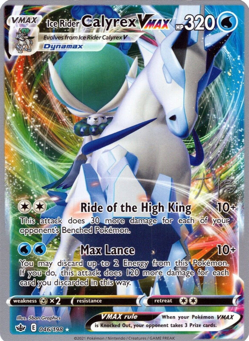 [WC PKM-R] Ice Rider Calyrex VMAX (046/198) (Ice Rider Palkia - Rikuto Ohashi) [World Championships 2022]