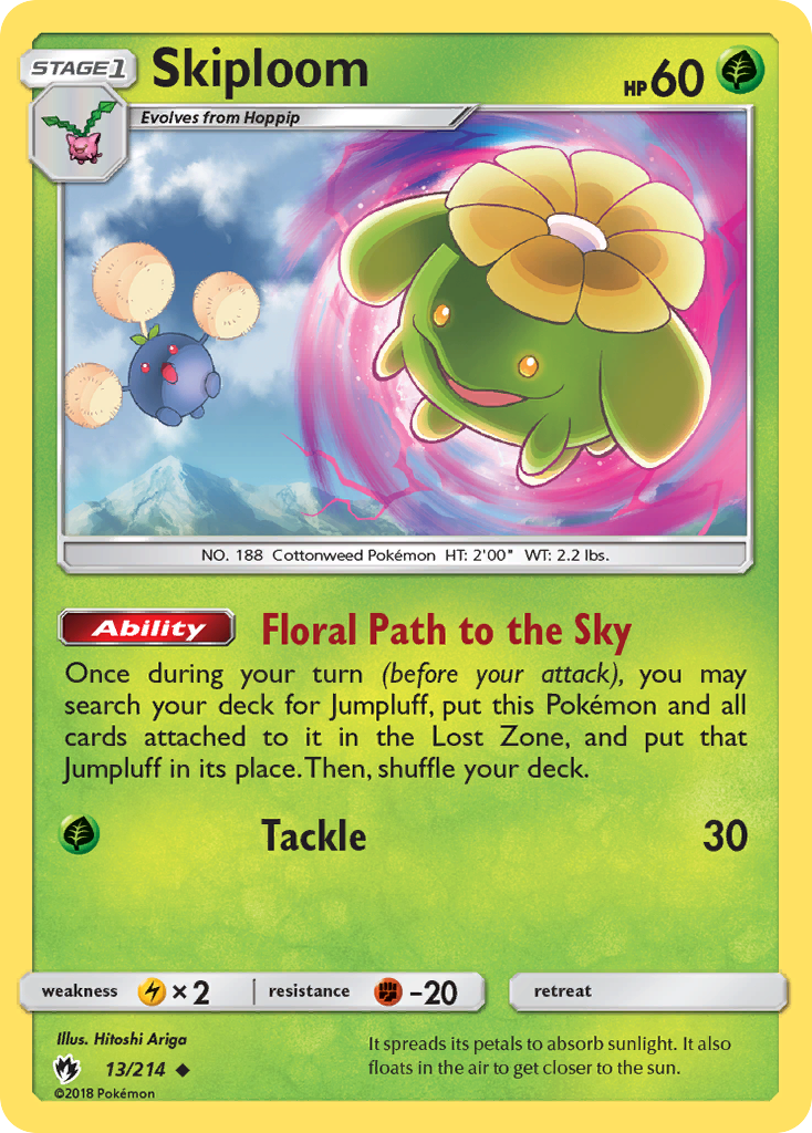 [PKM-C] Skiploom (13/214) [Sun & Moon: Lost Thunder]