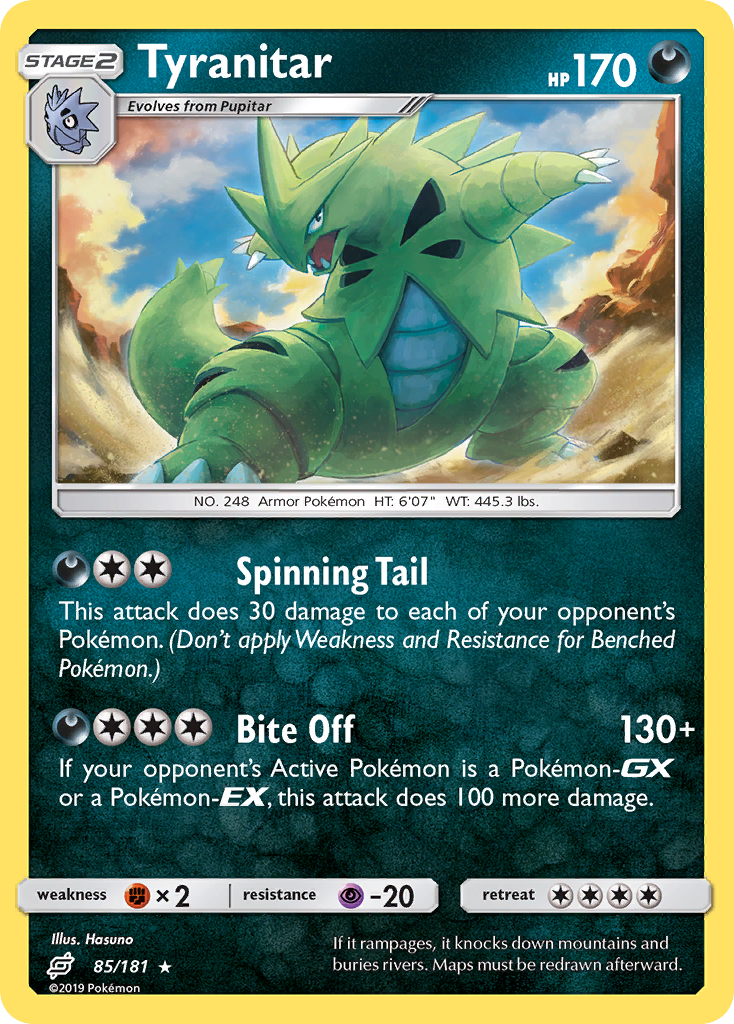 [PKM-R] Tyranitar (85/181) [Sun & Moon: Team Up]