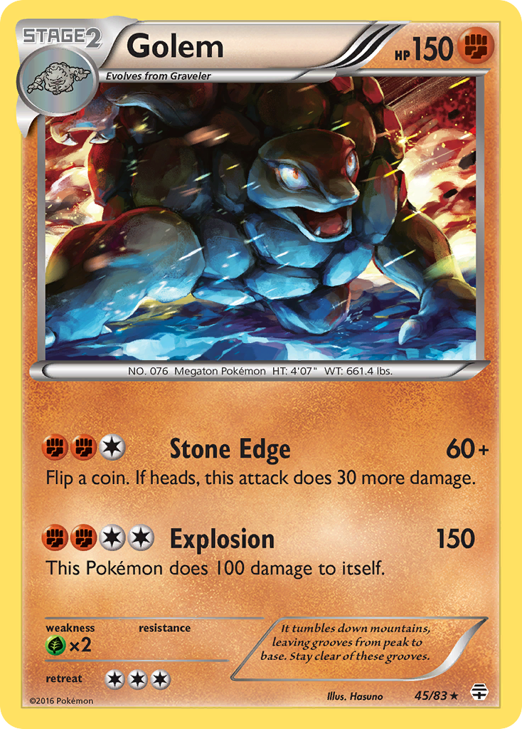 [PKM-R] Golem (45/83) [XY: Generations]