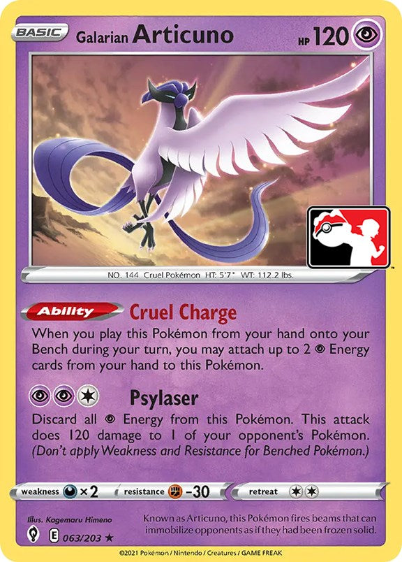 [PKM-R] Galarian Articuno (063/203) [Prize Pack Series One]