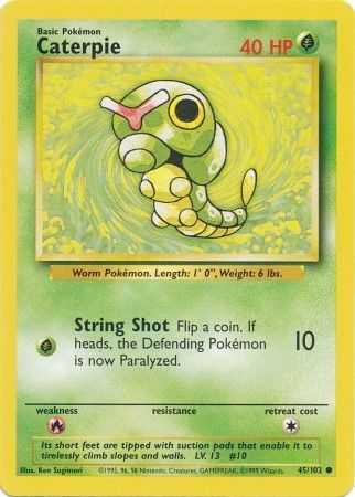 [PKM-C] Caterpie (45/102) [Base Set Unlimited]