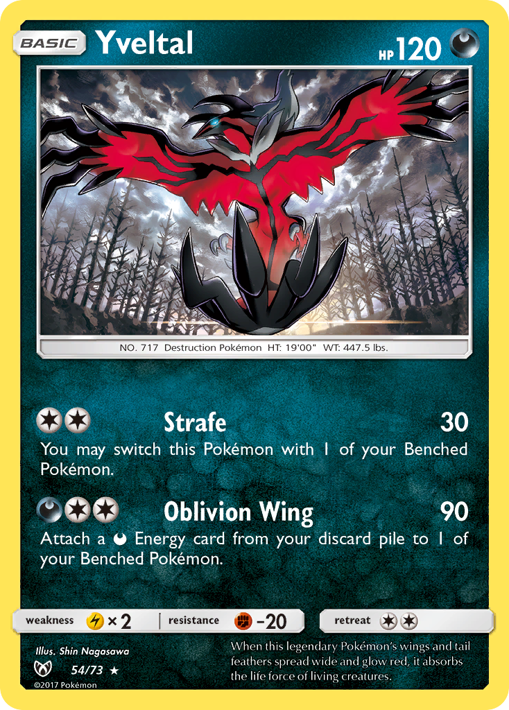 [PKM-R] Yveltal (54/73) [Sun & Moon: Shining Legends]