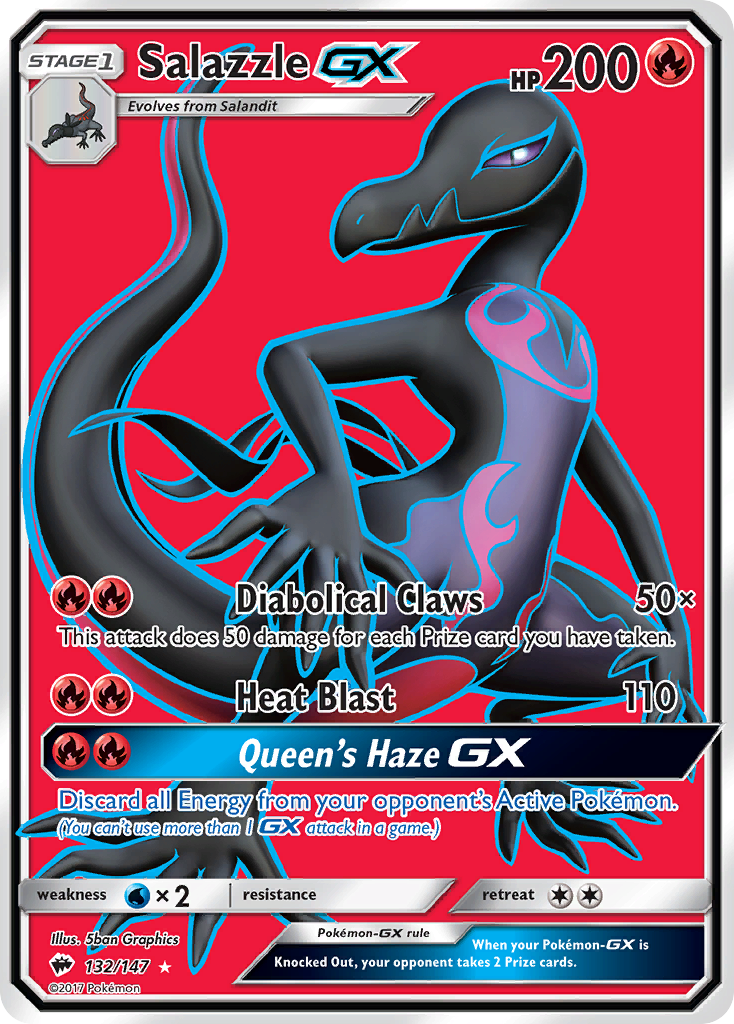 [PKM-R] Salazzle GX (132/147) [Sun & Moon: Burning Shadows]