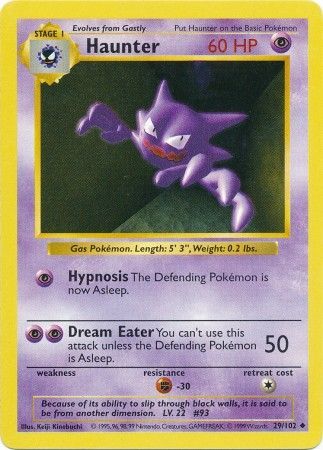 [PKM-C] Haunter (29/102) [Base Set Shadowless Unlimited]