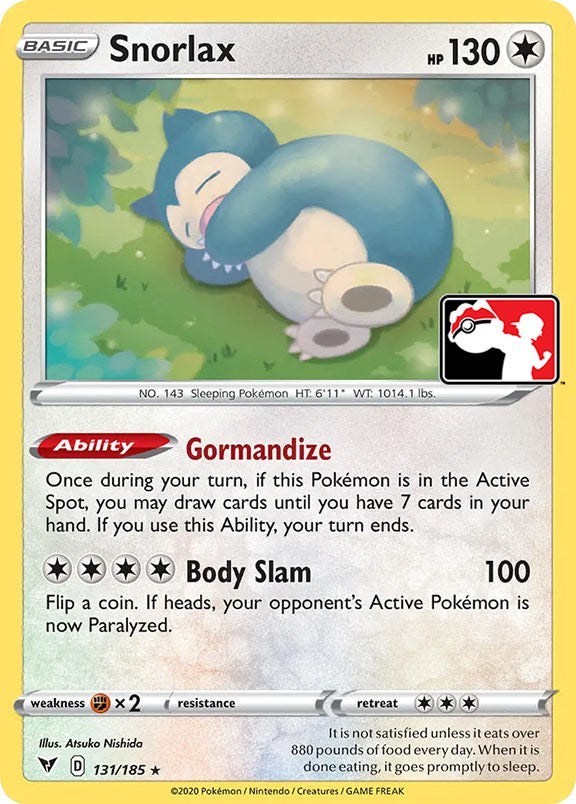 [PKM-R] Snorlax (131/185) [Prize Pack Series One]