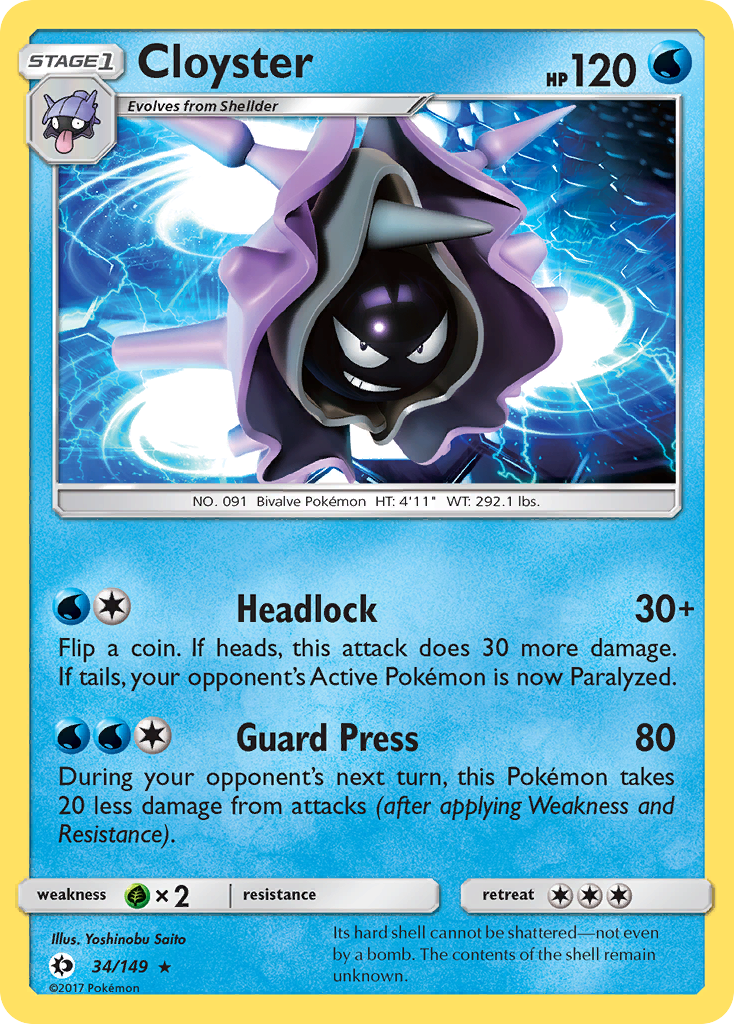 [PKM-R] Cloyster (34/149) [Sun & Moon: Base Set]