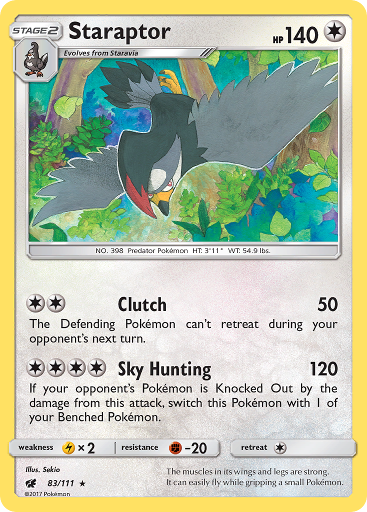 [PKM-R] Staraptor (83/111) [Sun & Moon: Crimson Invasion]