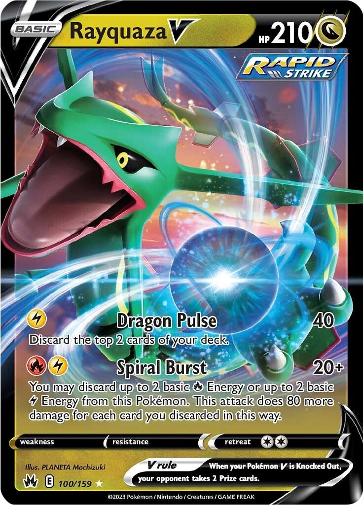 [PKM-R] Rayquaza V (100/159) [Sword & Shield: Crown Zenith]