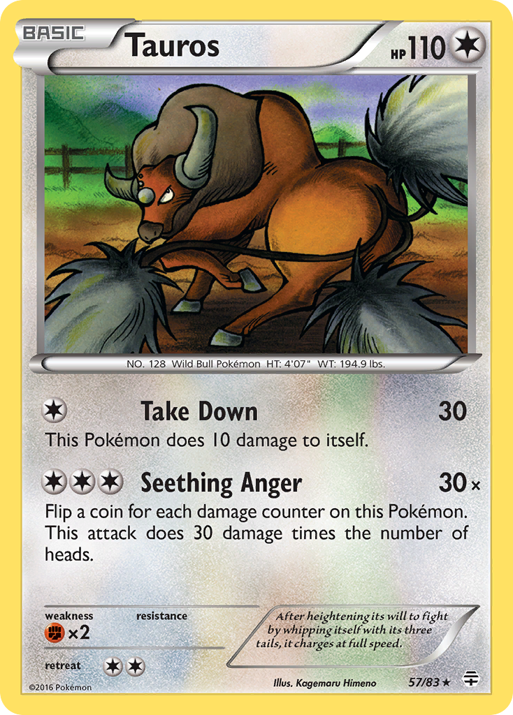 [PKM-R] Tauros (57/83) [XY: Generations]