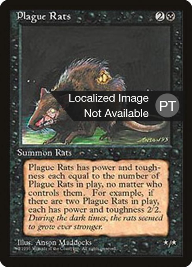 {F} Plague Rats [Fourth Edition (Foreign Black Border)][FBB 4ED 154]