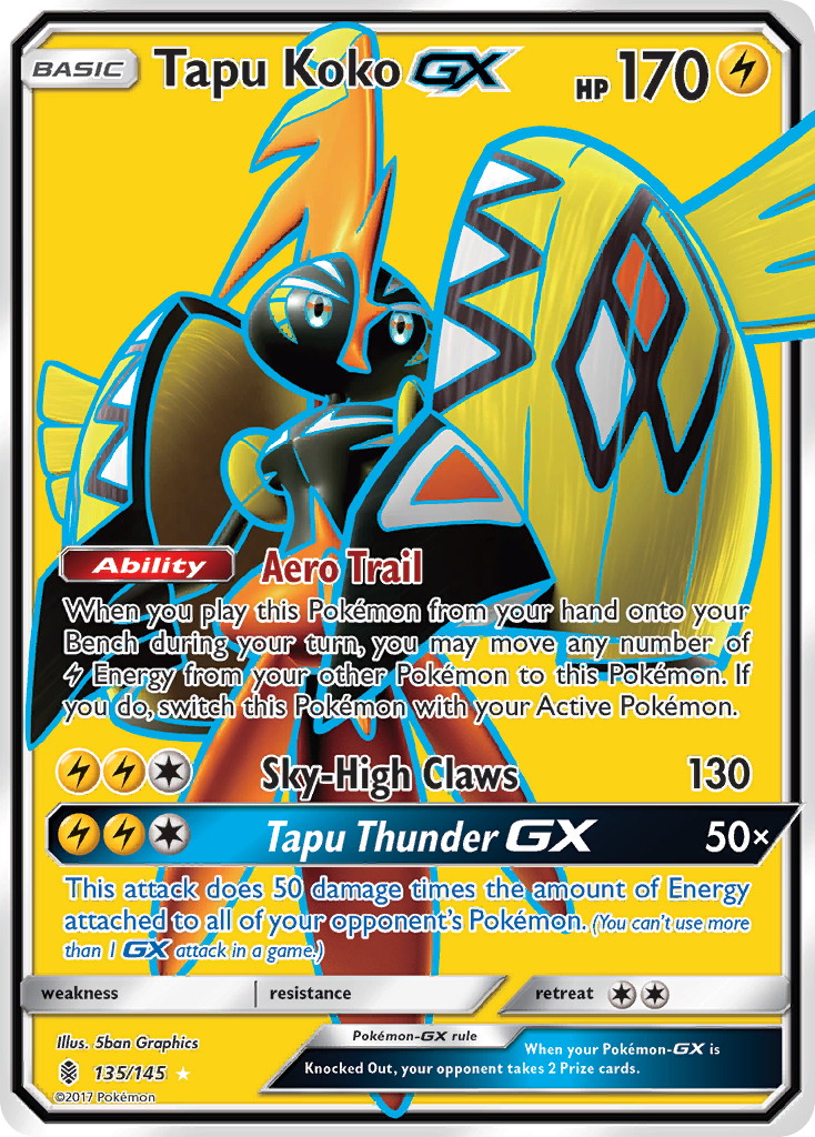 [PKM-R] Tapu Koko GX (135/145) [Sun & Moon: Guardians Rising]