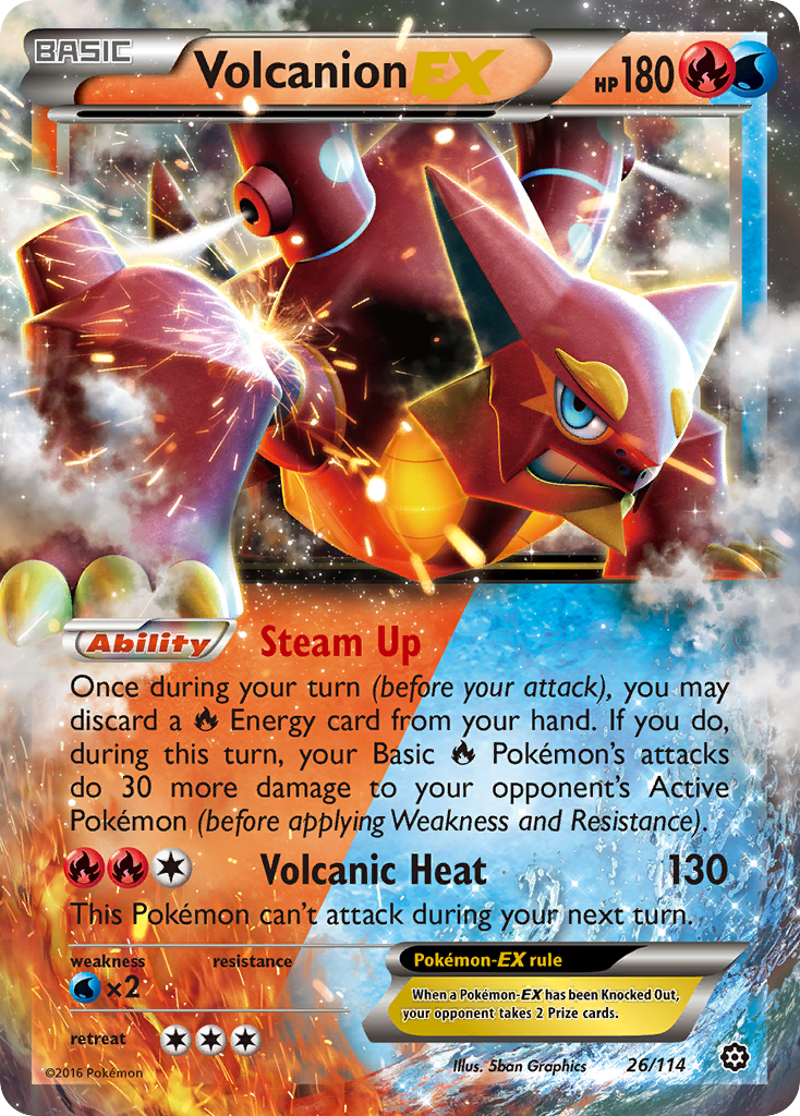 [PKM-R] Volcanion EX (26/114) [XY: Steam Siege]