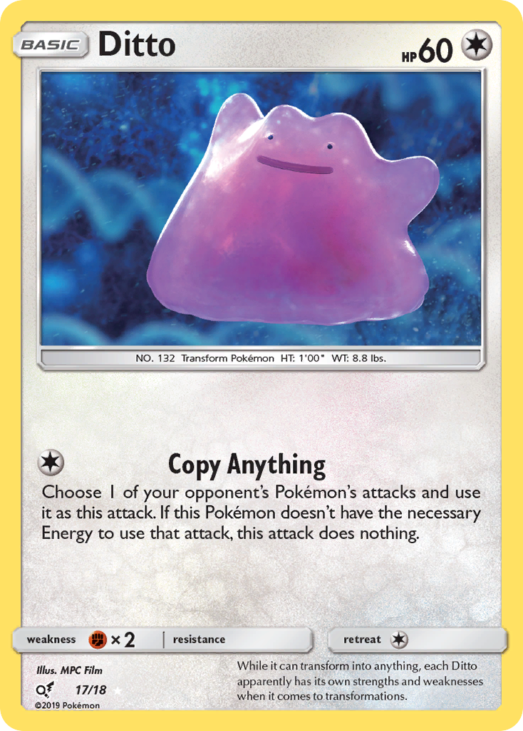 [PKM-R] Ditto (17/18) [Sun & Moon: Detective Pikachu]